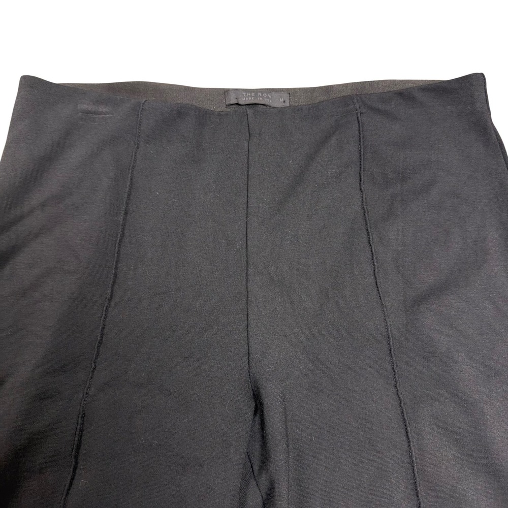 The Row Womens Black Slim Pull On Trousers M Seam Detail AA304 Made USA - Picture 3 of 16
